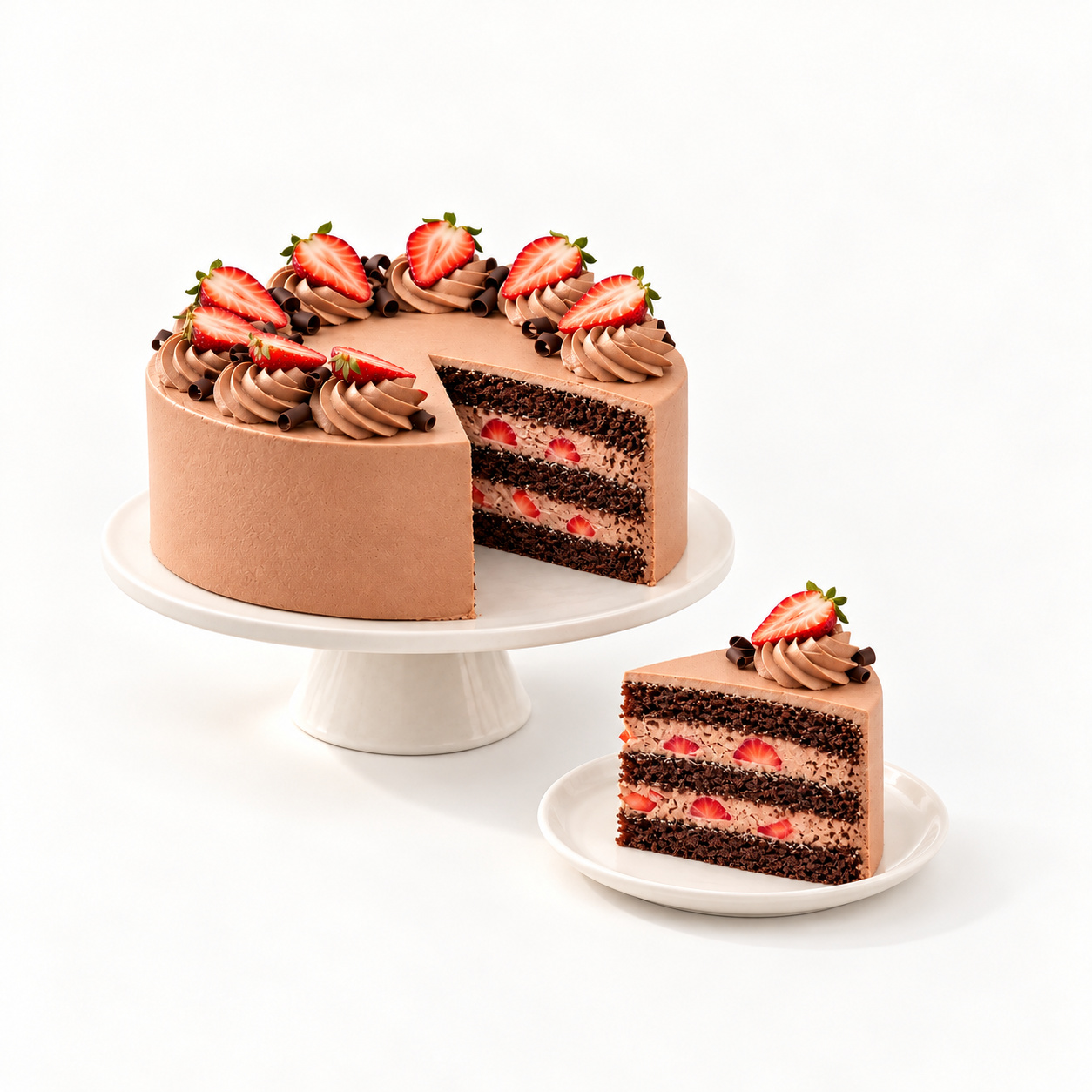 Chocolate Strawberry Bliss Cake